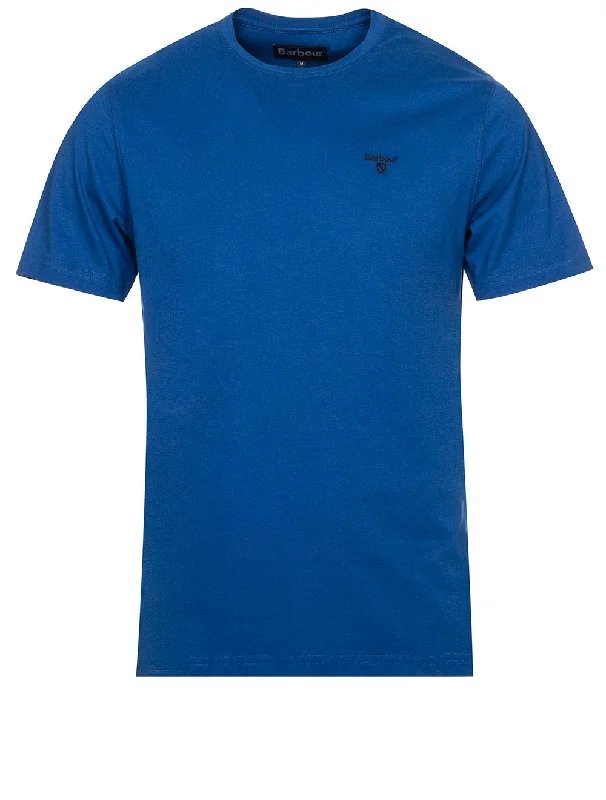 Men's mock - neck t - shirts with a modern and sleek styleEssential Sports Tee Monaco Blue Men's mock - neck t - shirts with a modern and sleek styleEssential Sports Tee Monaco Blue