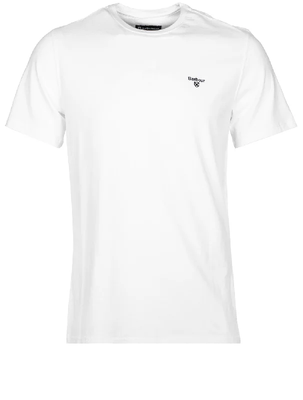 Men's long - sleeve henley t - shirts with button - down placketsEssential Sports Tee White Men's long - sleeve henley t - shirts with button - down placketsEssential Sports Tee White