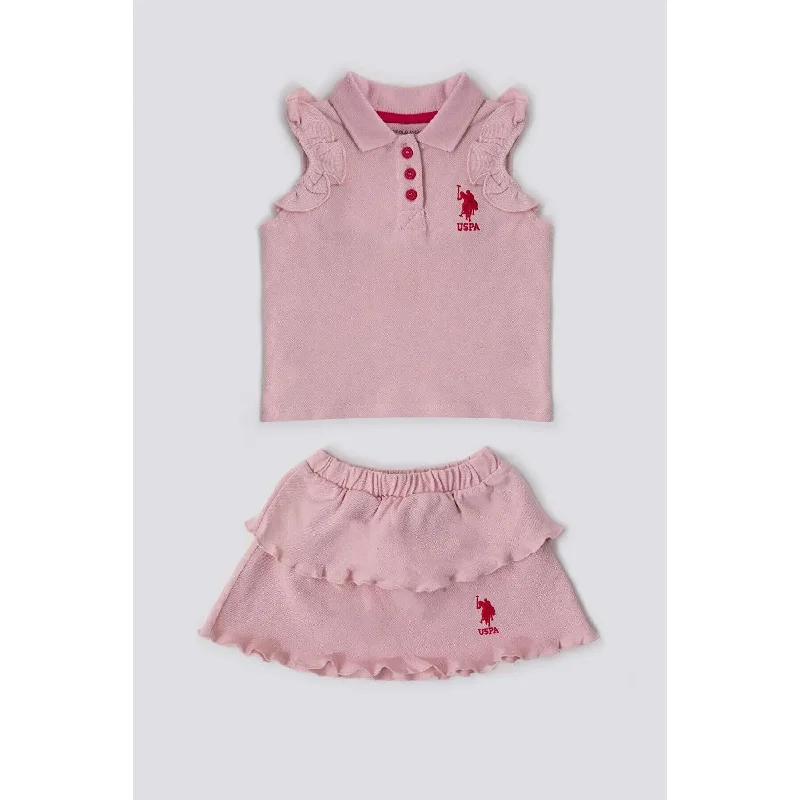 Men's long sleeve classic fit polo shirts with embroidered logosBÉBÉ / ENSEMBLE 02 PIÈCES ROSE POUDRÉE - USB1256-V4 Men's long sleeve classic fit polo shirts with embroidered logosBÉBÉ / ENSEMBLE 02 PIÈCES ROSE POUDRÉE - USB1256-V4