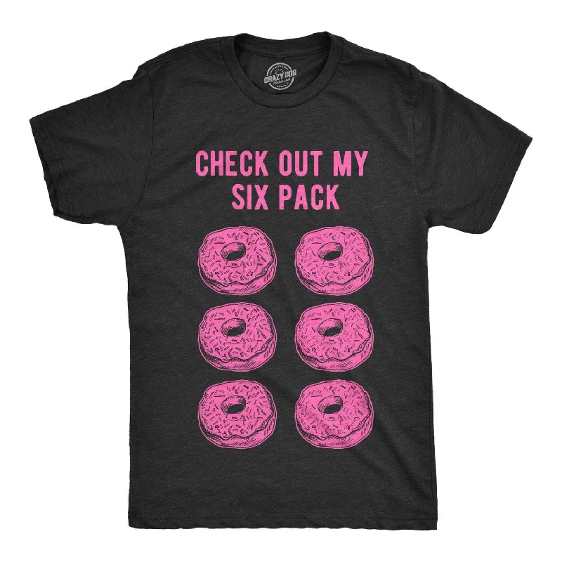 Men's antimicrobial t - shirts for odor - free freshness during travelCheck Out My Six Pack Donuts Men's T Shirt Men's antimicrobial t - shirts for odor - free freshness during travelCheck Out My Six Pack Donuts Men's T Shirt