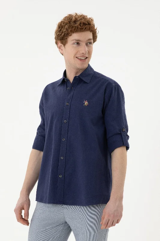 Men's quick - dry polo shirts for water sports activitiesCHEMISE ENZO Blue Marine POUR HOMME-1844703VR033 Men's quick - dry polo shirts for water sports activitiesCHEMISE ENZO Blue Marine POUR HOMME-1844703VR033
