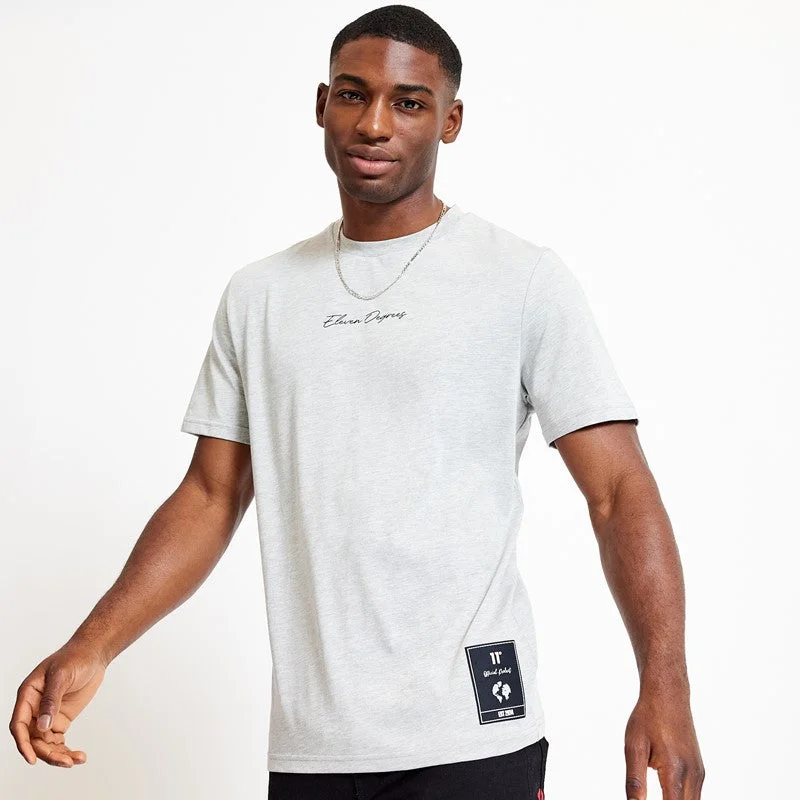 Men's short - sleeve linen t - shirts for summer beach outingsCity Map Graphic T-Shirt - Grey Marl Men's short - sleeve linen t - shirts for summer beach outingsCity Map Graphic T-Shirt - Grey Marl