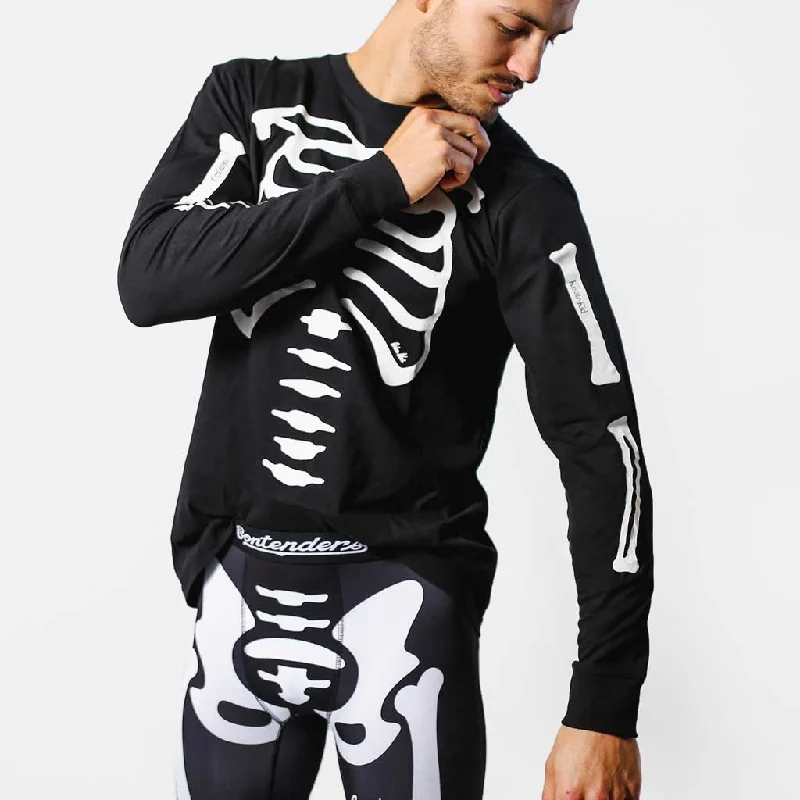 Men's lightweight performance t - shirts for running marathonsCOBRA KAI SKELETON LONG SLEEVE SHIRT Men's lightweight performance t - shirts for running marathonsCOBRA KAI SKELETON LONG SLEEVE SHIRT