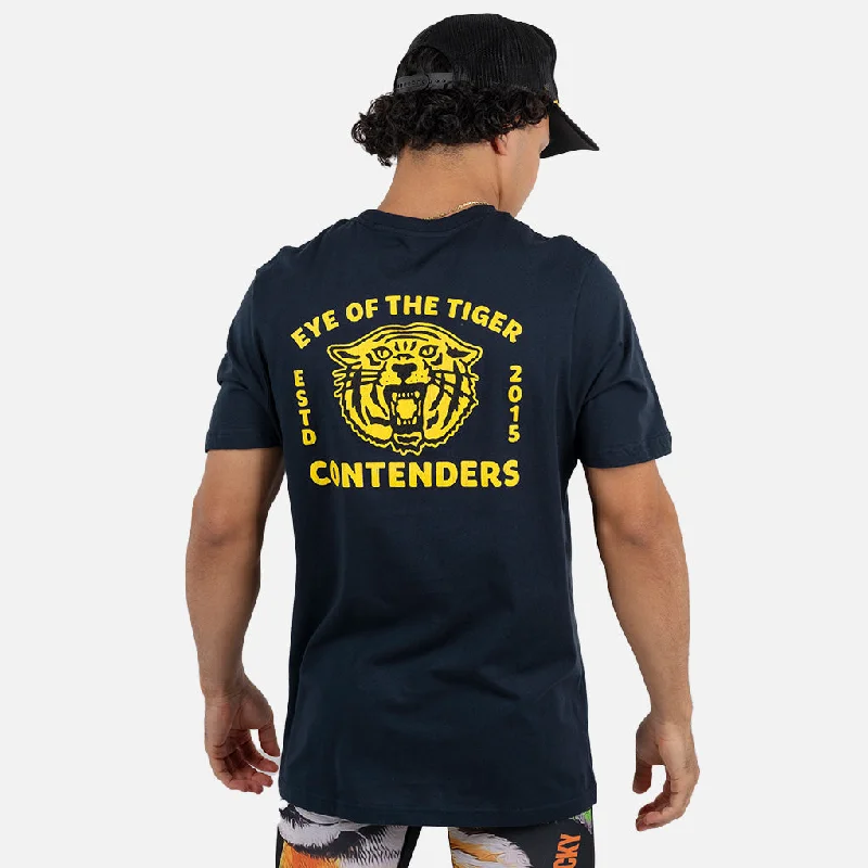 Men's organic cotton crew - neck t - shirts for everyday comfortCONTENDERS EYE OF THE TIGER STAMP SHIRT Men's organic cotton crew - neck t - shirts for everyday comfortCONTENDERS EYE OF THE TIGER STAMP SHIRT