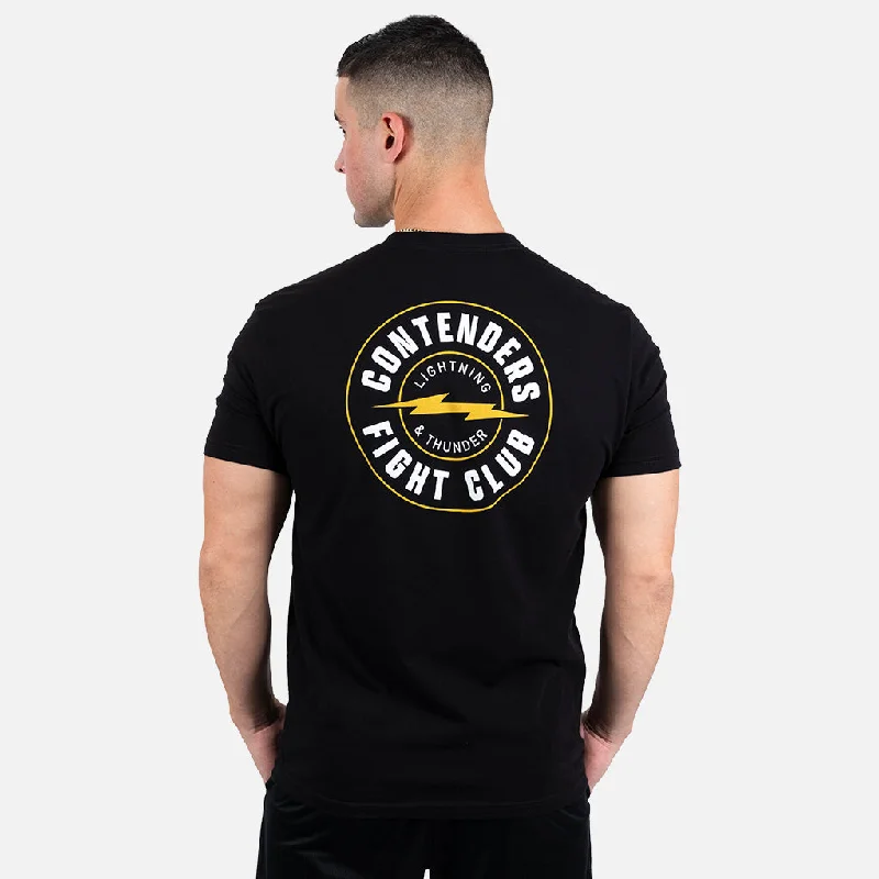 Men's moisture - wicking athletic t - shirts for intense workoutsCONTENDERS LIGHTNING & THUNDER SHIRT Men's moisture - wicking athletic t - shirts for intense workoutsCONTENDERS LIGHTNING & THUNDER SHIRT