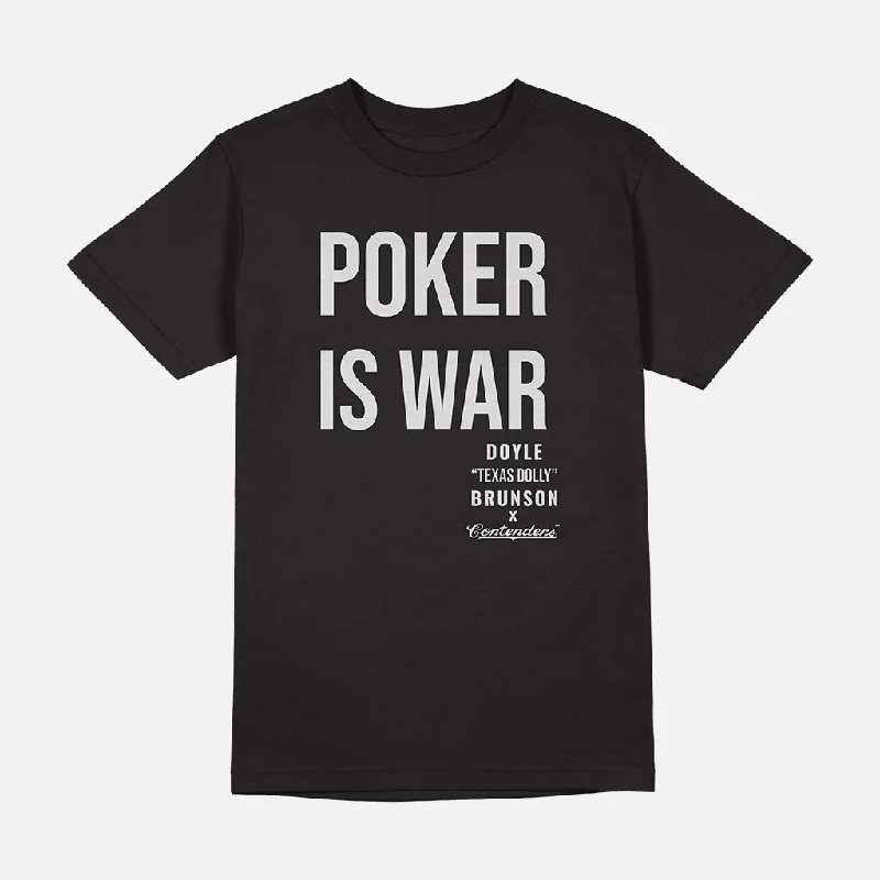 Men's smart - casual checkered t - shirts for semi - formal occasionsDOYLE POKER IS WAR SHIRT Men's smart - casual checkered t - shirts for semi - formal occasionsDOYLE POKER IS WAR SHIRT