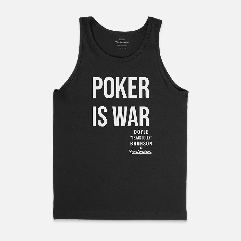 Men's mock - neck t - shirts with a modern and sleek styleDOYLE POKER IS WAR TANK