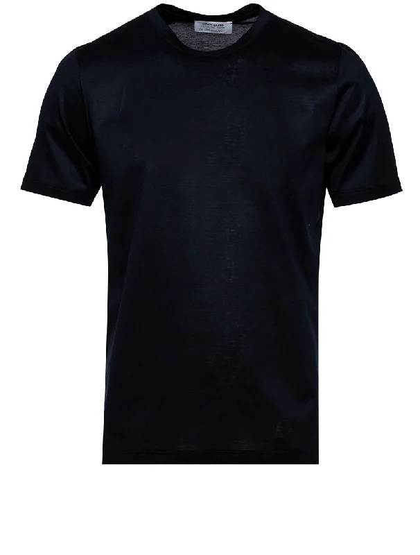 Men's thermal t - shirts with a high - neck design for cold weatherT-shirt Navy