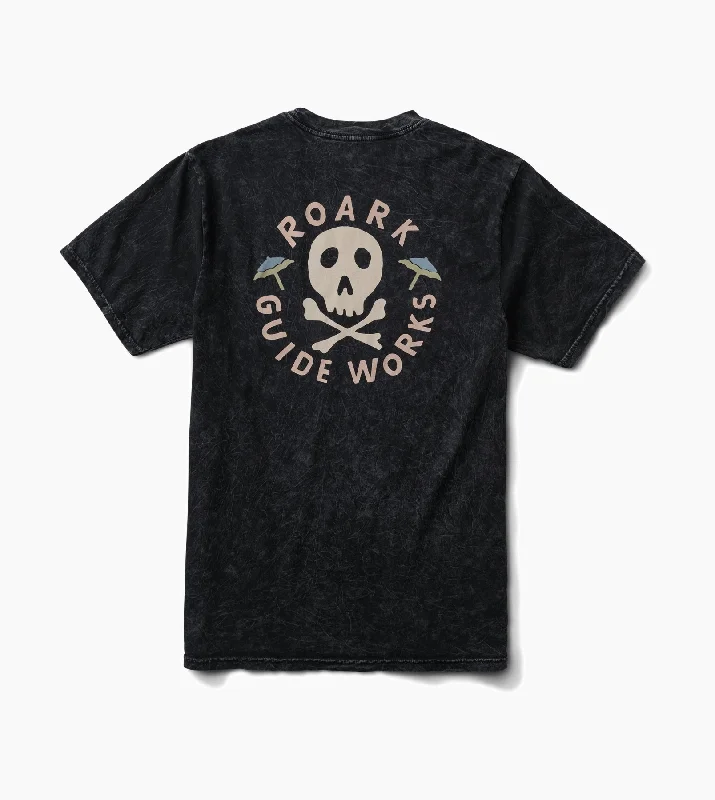 Men's short - sleeve linen t - shirts for summer beach outingsGuideworks Skull Premium Tee Men's short - sleeve linen t - shirts for summer beach outingsGuideworks Skull Premium Tee