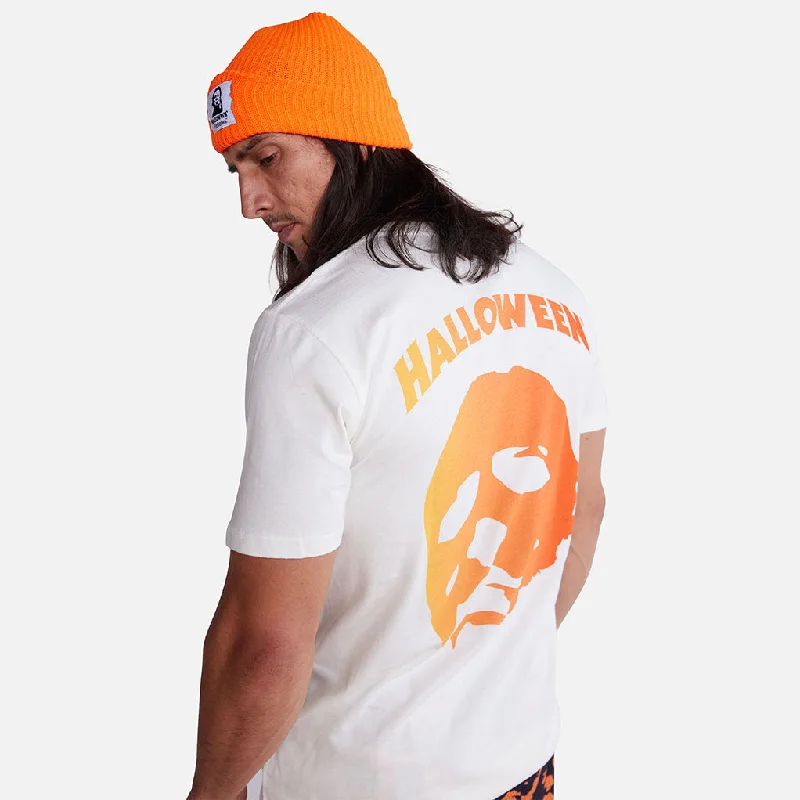 Men's polo t - shirts with a contrast collar for a preppy lookHALLOWEEN MM MASK SHIRT Men's polo t - shirts with a contrast collar for a preppy lookHALLOWEEN MM MASK SHIRT