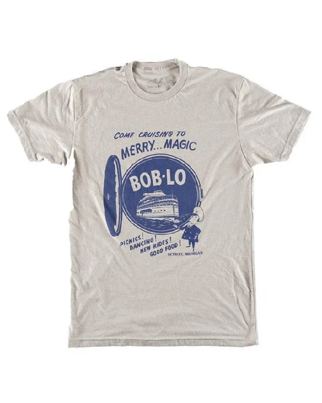 Men's ribbed t - shirts with a textured finish for added styleInk Detroit Vintage BOB-LO T-Shirt Men's ribbed t - shirts with a textured finish for added styleInk Detroit Vintage BOB-LO T-Shirt