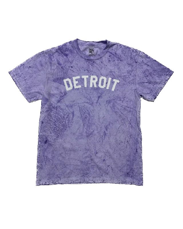 Men's tie - dye t - shirts with a bohemian styleInk Detroit - Color Blasted Purple T-Shirt Men's tie - dye t - shirts with a bohemian styleInk Detroit - Color Blasted Purple T-Shirt