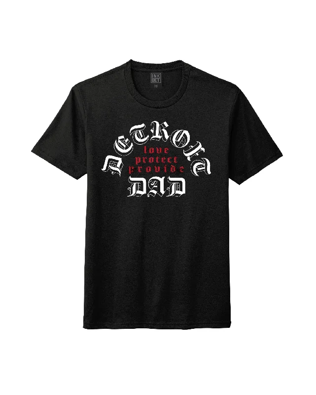 Men's organic cotton crew - neck t - shirts for everyday comfortInk Detroit - Detroit Dad T-Shirt - Black Tri Blend Men's organic cotton crew - neck t - shirts for everyday comfortInk Detroit - Detroit Dad T-Shirt - Black Tri Blend