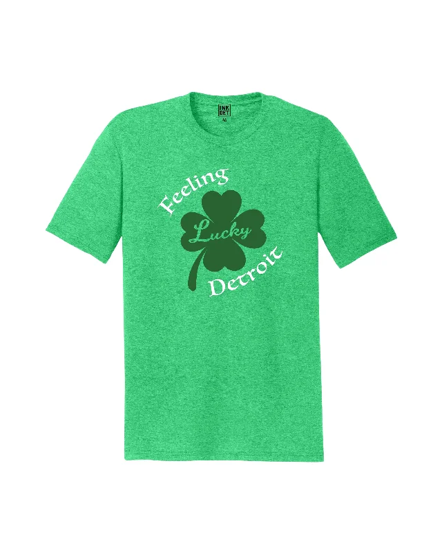 Men's organic cotton crew - neck t - shirts for everyday comfortInk Detroit - Feeling Lucky Detroit Tri-Blend - T-Shirt - Green Men's organic cotton crew - neck t - shirts for everyday comfortInk Detroit - Feeling Lucky Detroit Tri-Blend - T-Shirt - Green