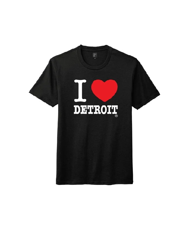 Men's thermal t - shirts with a high - neck design for cold weatherInk Detroit - I Love Detroit T-Shirt - Black Men's thermal t - shirts with a high - neck design for cold weatherInk Detroit - I Love Detroit T-Shirt - Black