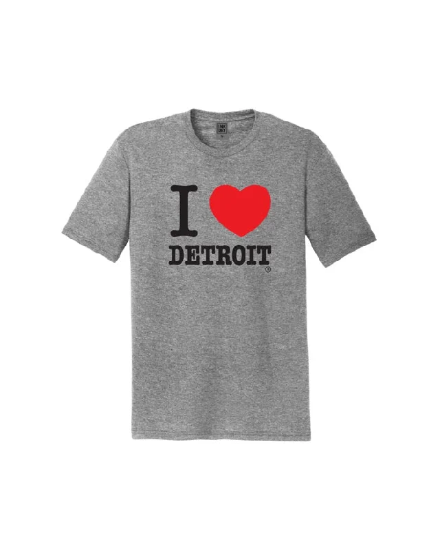 Men's antimicrobial t - shirts for odor - free freshness during travelInk Detroit - I Love Detroit T-Shirt - Heather Grey Men's antimicrobial t - shirts for odor - free freshness during travelInk Detroit - I Love Detroit T-Shirt - Heather Grey