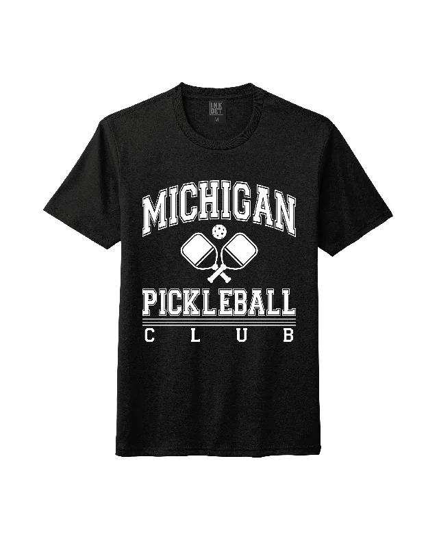 Men's eco - friendly recycled t - shirts for sustainable fashion choicesInk Detroit - Michigan Pickleball T-Shirt - Available in 2 colors Men's eco - friendly recycled t - shirts for sustainable fashion choicesInk Detroit - Michigan Pickleball T-Shirt - Available in 2 colors