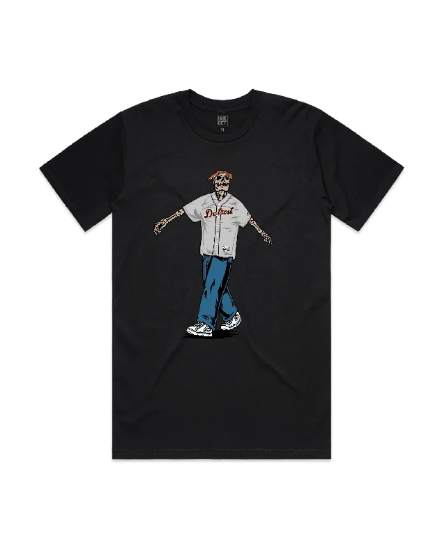 Men's ribbed t - shirts with a textured finish for added styleInk Detroit - Tupac Tigers Jersey T-Shirt - Black Men's ribbed t - shirts with a textured finish for added styleInk Detroit - Tupac Tigers Jersey T-Shirt - Black