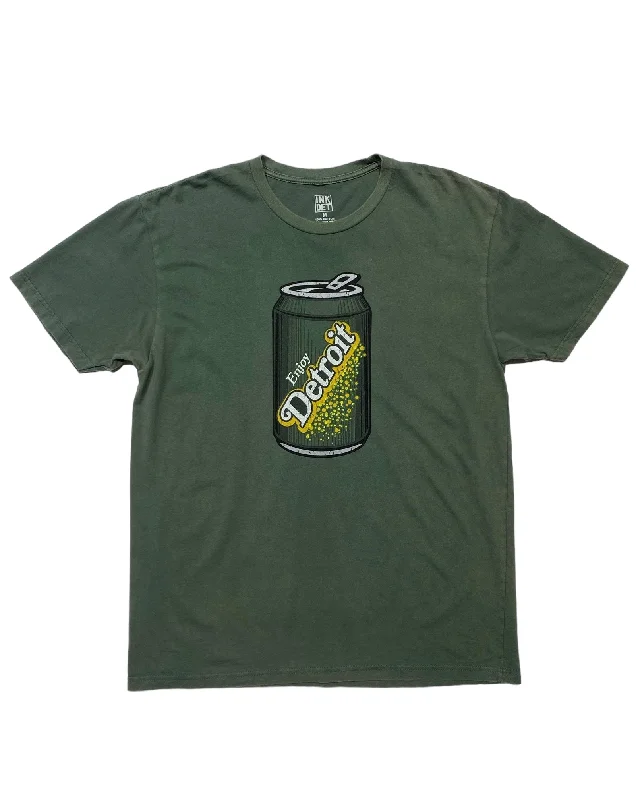 Men's moisture - wicking athletic t - shirts for intense workoutsInk Detroit- Vintage Enjoy Detroit Can T-Shirt - Soft Wash Royal Pine Men's moisture - wicking athletic t - shirts for intense workoutsInk Detroit- Vintage Enjoy Detroit Can T-Shirt - Soft Wash Royal Pine