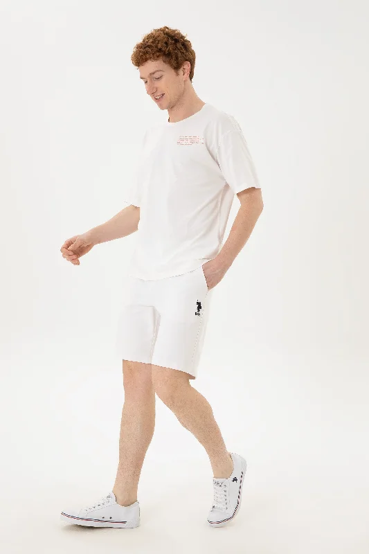 Men's lightweight performance polo shirts for tennis matchesJERSEY SHORT Homme PARME ECRU 1795687VR019