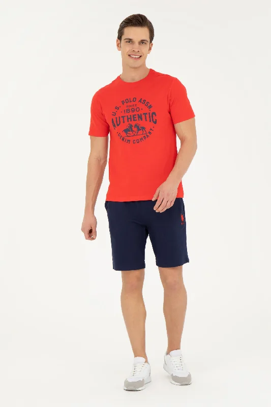 Men's formal - style silk blend polo shirts for special occasionsJERSEY SHORT Homme PARME NAVY BLUE 1795687VR033