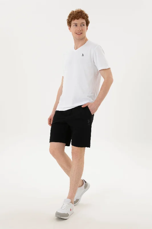 Men's plus size golf polo shirts in moisture wicking fabricJERSEY SHORT Homme PARME NOIR 1795687VR046 Men's plus size golf polo shirts in moisture wicking fabricJERSEY SHORT Homme PARME NOIR 1795687VR046