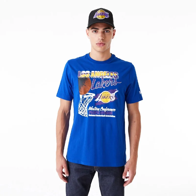 Men's organic cotton crew - neck t - shirts for everyday comfortLA Lakers NBA Player Graphic Blue T-Shirt Men's organic cotton crew - neck t - shirts for everyday comfortLA Lakers NBA Player Graphic Blue T-Shirt