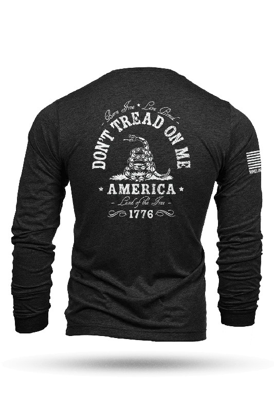 Men's moisture - wicking athletic t - shirts for intense workoutsDon't Tread On Me - Long Sleeve T-Shirt Men's moisture - wicking athletic t - shirts for intense workoutsDon't Tread On Me - Long Sleeve T-Shirt