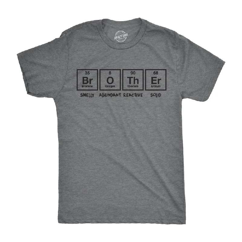 Men's eco - friendly recycled t - shirts for sustainable fashion choicesBrother Periodic Table Men's T Shirt Men's eco - friendly recycled t - shirts for sustainable fashion choicesBrother Periodic Table Men's T Shirt