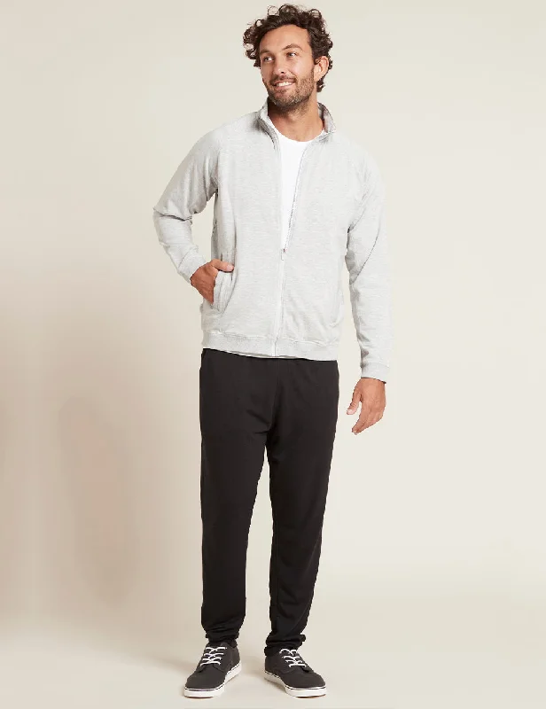 Men's distressed denim - look t - shirts with a rugged appealMen's Essential Zip-Up Jacket - Grey Marl Men's distressed denim - look t - shirts with a rugged appealMen's Essential Zip-Up Jacket - Grey Marl