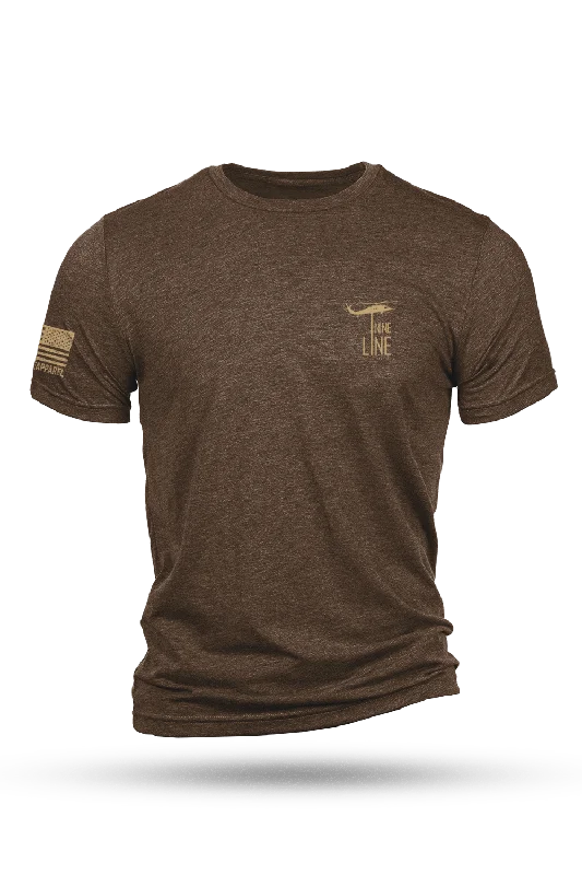 Men's ribbed t - shirts with a textured finish for added styleTan Dropline Logo - T-Shirt Men's ribbed t - shirts with a textured finish for added styleTan Dropline Logo - T-Shirt