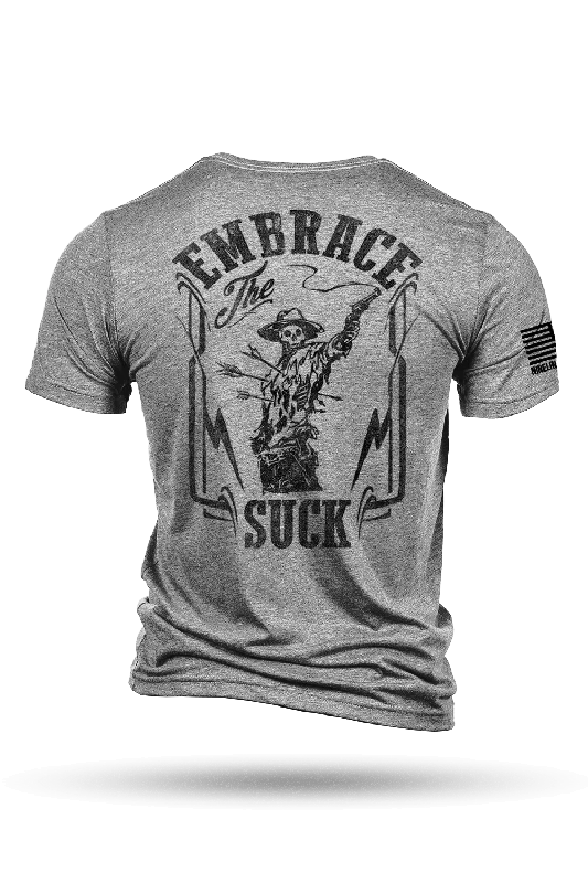 Men's smart - casual checkered t - shirts for semi - formal occasionsEmbrace The Suck - T-Shirt Men's smart - casual checkered t - shirts for semi - formal occasionsEmbrace The Suck - T-Shirt