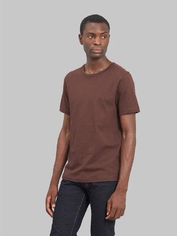 Men's vintage - inspired retro polo shirts with unique patternsMerz b. Schwanen 1950s 5.5oz Loopwheeled Classic Fit T-Shirt Coffee Men's vintage - inspired retro polo shirts with unique patternsMerz b. Schwanen 1950s 5.5oz Loopwheeled Classic Fit T-Shirt Coffee