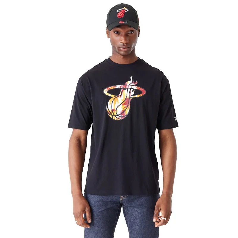 Men's antimicrobial t - shirts for odor - free freshness during travelMiami Heat NBA Large Infill Black Oversized T-Shirt Men's antimicrobial t - shirts for odor - free freshness during travelMiami Heat NBA Large Infill Black Oversized T-Shirt