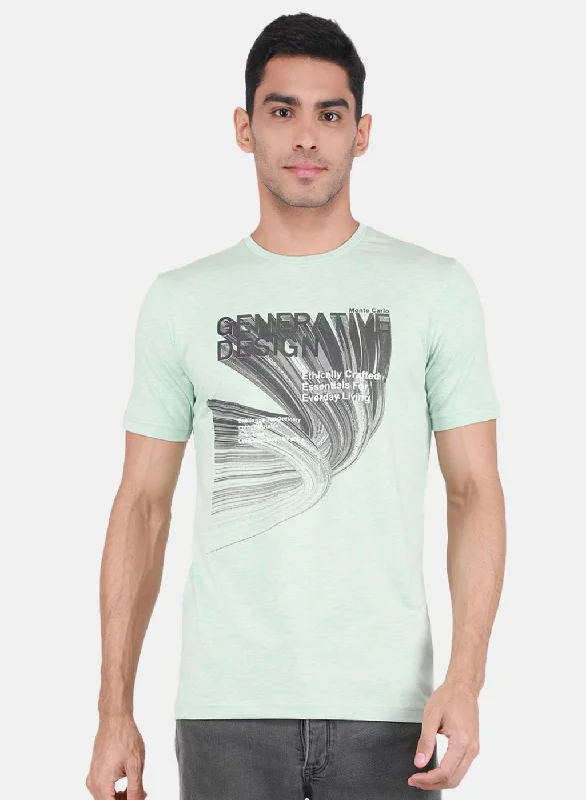Men's eco - friendly recycled t - shirts for sustainable fashion choicesMen Green Printed T-Shirt Men's eco - friendly recycled t - shirts for sustainable fashion choicesMen Green Printed T-Shirt