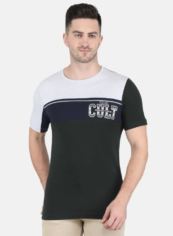 Men's long - sleeve henley t - shirts with button - down placketsMen Olive Stripe T-Shirt Men's long - sleeve henley t - shirts with button - down placketsMen Olive Stripe T-Shirt