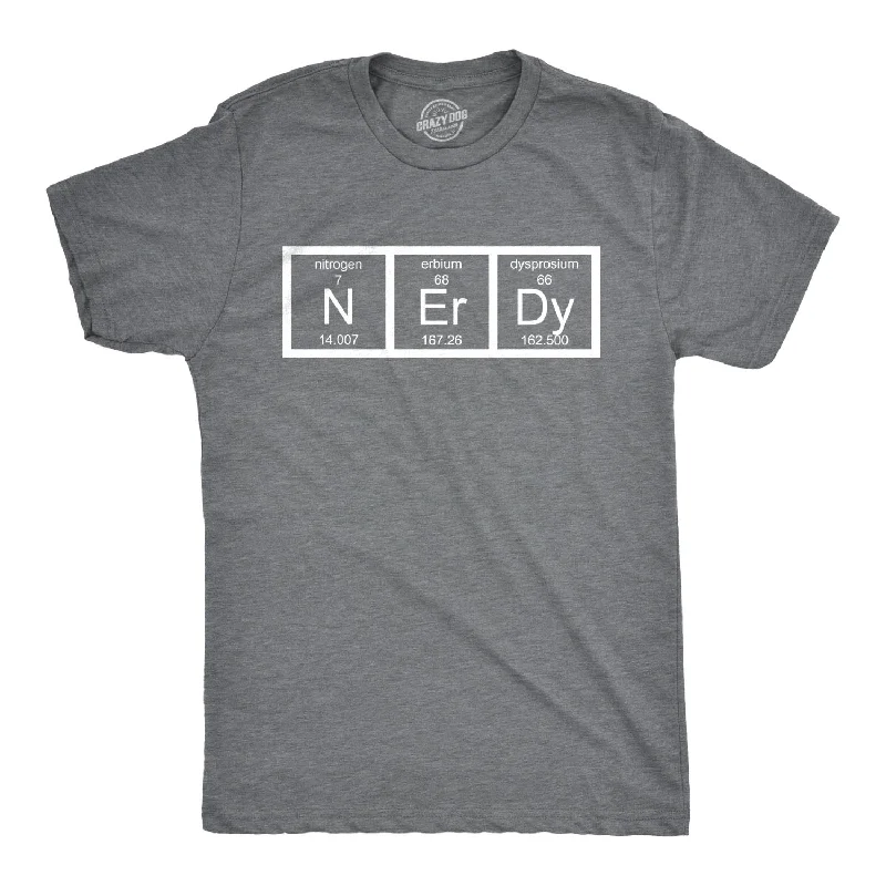Men's lightweight performance t - shirts for running marathonsElement of Nerdy Men's T Shirt Men's lightweight performance t - shirts for running marathonsElement of Nerdy Men's T Shirt