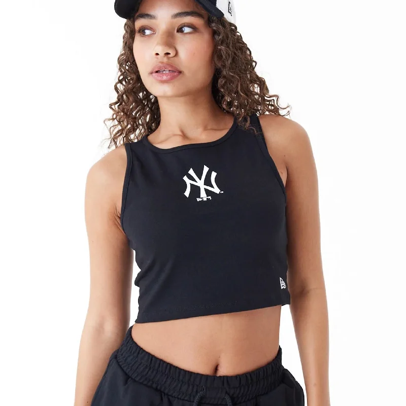Men's distressed denim - look t - shirts with a rugged appealNew York Yankees Womens MLB Lifestyle Black Crop Tank Top Men's distressed denim - look t - shirts with a rugged appealNew York Yankees Womens MLB Lifestyle Black Crop Tank Top