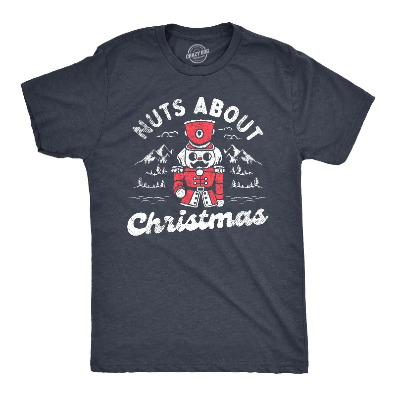 Men's tie - dye t - shirts with a bohemian styleNuts About Christmas Men's T Shirt
