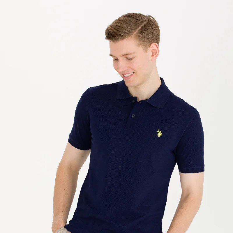 Men's color - block polo shirts with a bold fashion statementPOLO BLEU MARINE GTP04 - 1570718VR033 Men's color - block polo shirts with a bold fashion statementPOLO BLEU MARINE GTP04 - 1570718VR033
