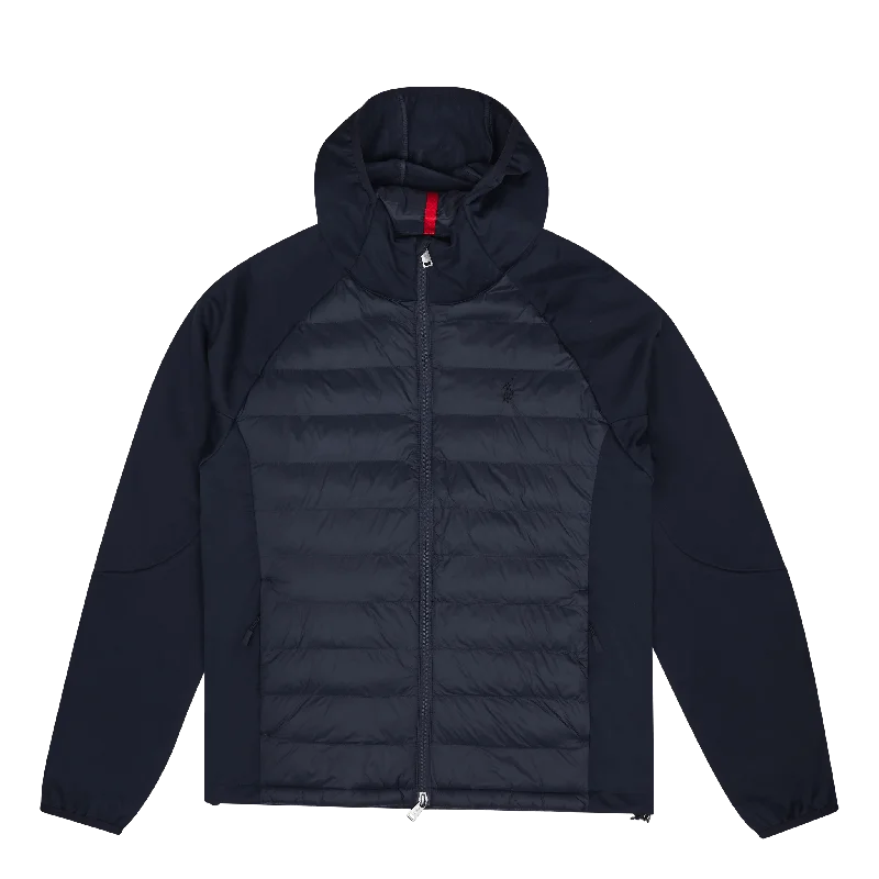 Men's jacquard woven polo shirts with intricate designsWater-Repellent Hybrid Jacket Collection Navy Men's jacquard woven polo shirts with intricate designsWater-Repellent Hybrid Jacket Collection Navy