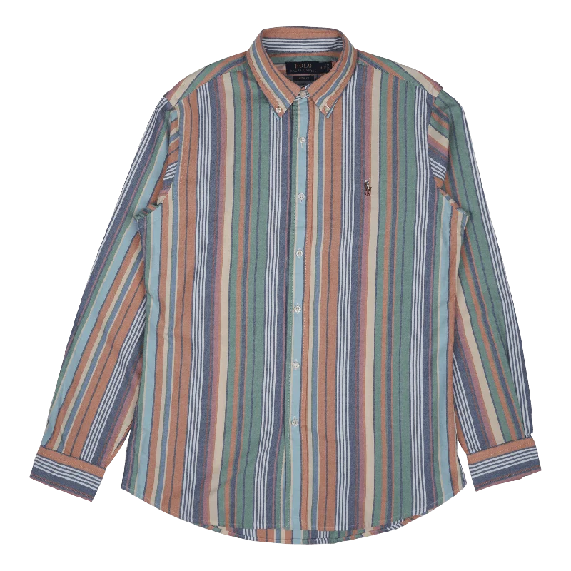 Men's lightweight performance polo shirts for tennis matchesClassic Oxford-cubdppcs 5871 Orange/green Multi Men's lightweight performance polo shirts for tennis matchesClassic Oxford-cubdppcs 5871 Orange/green Multi