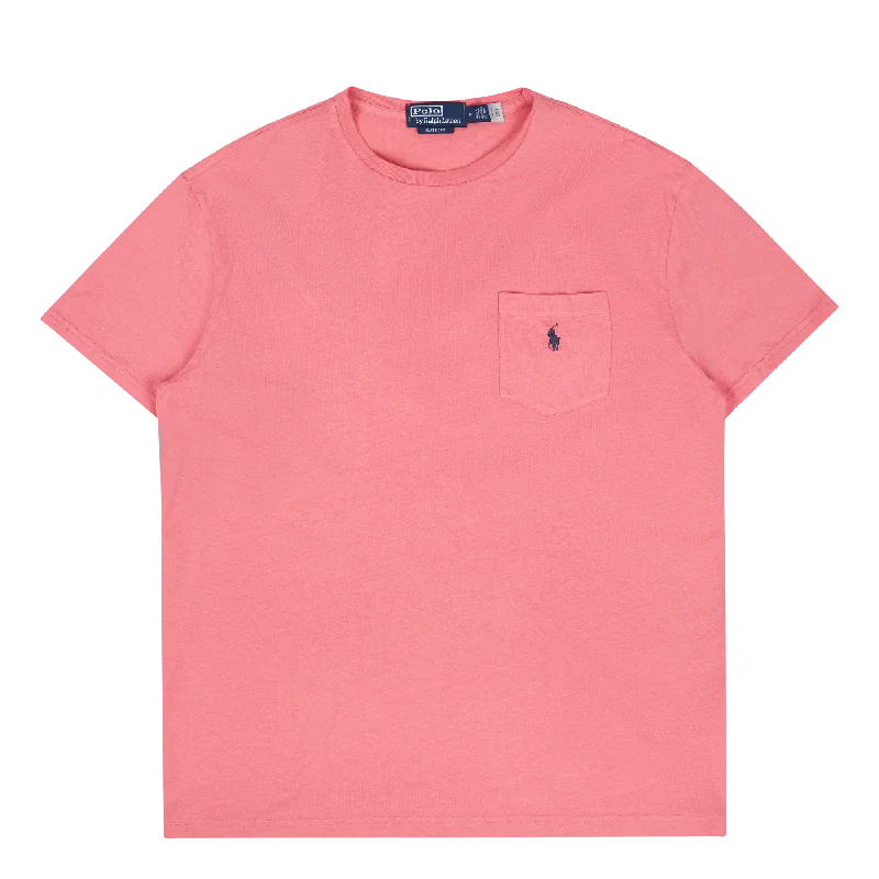 Men's color - block polo shirts with a bold fashion statementClassic Fit Cotton-Linen Pocket T-Shirt Desert Rose Men's color - block polo shirts with a bold fashion statementClassic Fit Cotton-Linen Pocket T-Shirt Desert Rose
