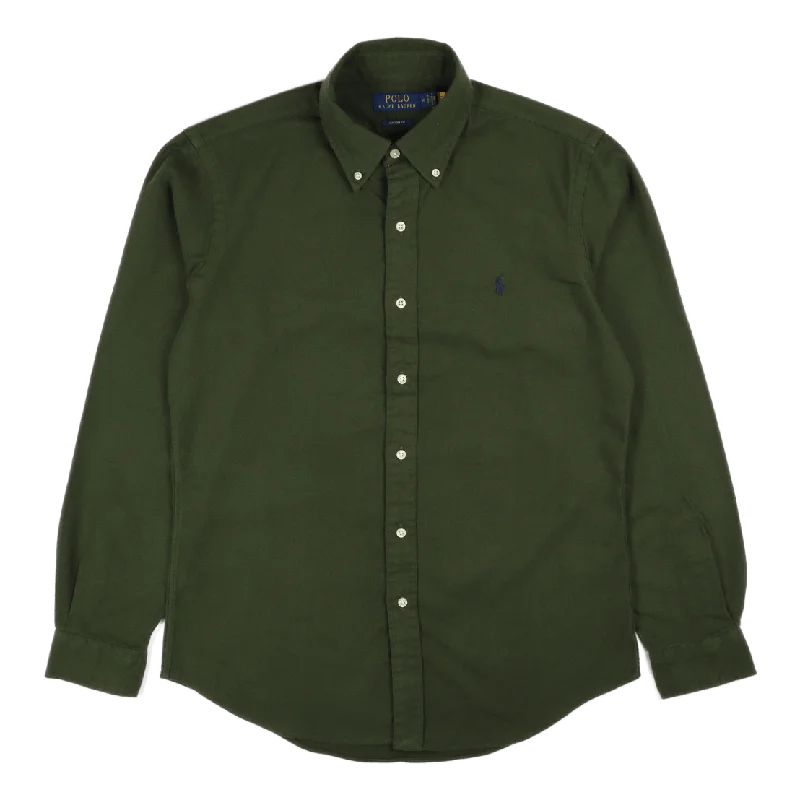 Men's quick - dry polo shirts for water sports activitiesCustom Fit Flannel Shirt Army Men's quick - dry polo shirts for water sports activitiesCustom Fit Flannel Shirt Army