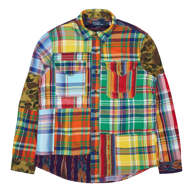 Men's budget - friendly basic polo shirts in multiple colorsClassic Fit Patchwork Shirt 5869 Voyager Patchwork Men's budget - friendly basic polo shirts in multiple colorsClassic Fit Patchwork Shirt 5869 Voyager Patchwork