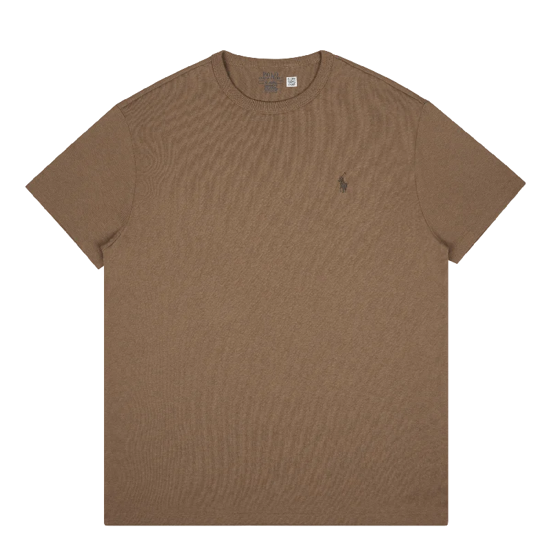 Men's high - collar polo shirts with a modern twistClassic Fit Jersey Crewneck T-Shirt Montana Khaki Men's high - collar polo shirts with a modern twistClassic Fit Jersey Crewneck T-Shirt Montana Khaki