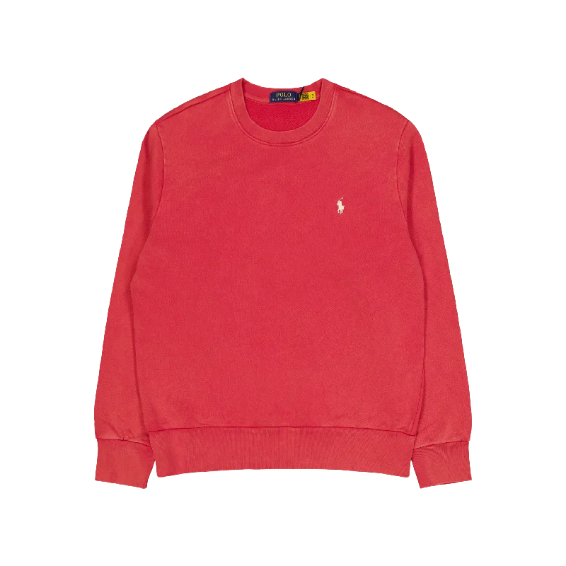 Men's button - down spread collar polo shirts for business casualLoopback Fleece Sweatshirt Post Red Men's button - down spread collar polo shirts for business casualLoopback Fleece Sweatshirt Post Red