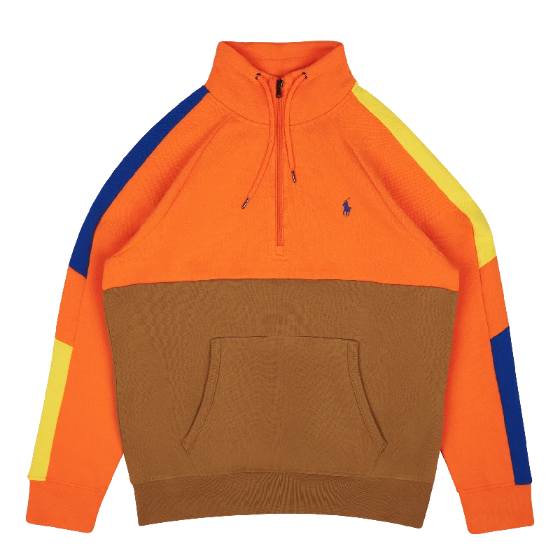 Men's stretchable athletic polo shirts for fitness workoutsDouble-Knit Mesh Sweatshirt Resort Orange Multi Men's stretchable athletic polo shirts for fitness workoutsDouble-Knit Mesh Sweatshirt Resort Orange Multi