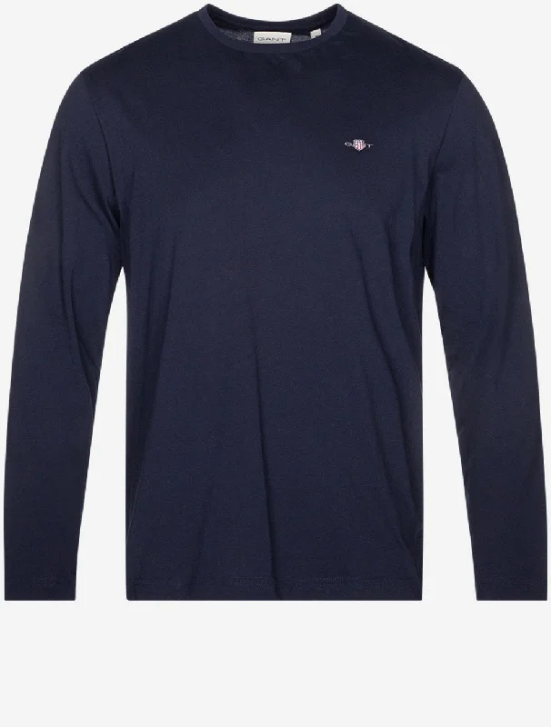Men's plus - size pocket t - shirts with a classic lookRegular Shield Long SLeeve T-Shirt Evening Blue Men's plus - size pocket t - shirts with a classic lookRegular Shield Long SLeeve T-Shirt Evening Blue