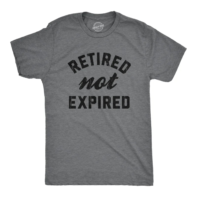 Men's thermal t - shirts with a high - neck design for cold weatherRetired Not Expired Men's T Shirt Men's thermal t - shirts with a high - neck design for cold weatherRetired Not Expired Men's T Shirt